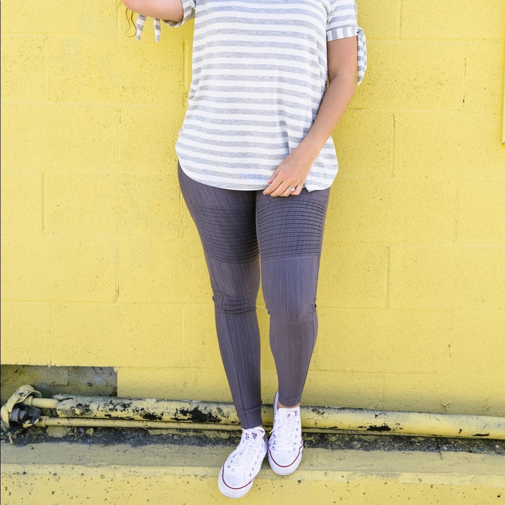 Moto Jegging Charcoal